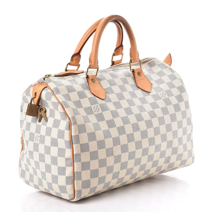 Louis Vuitton Damier Azur Speedy 30 3 of 17