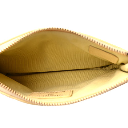 Chanel Caviar Quilted Small Pouch Yellow 5 of 9