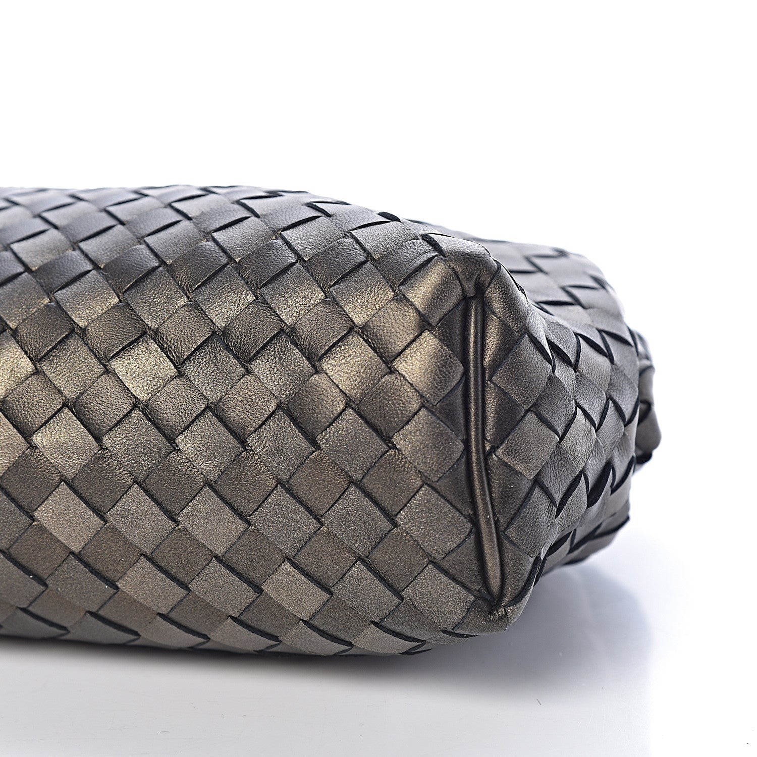 Bottega Veneta Nappa Intrecciato The Lauren 1980 Clutch Platinum 10 of 10