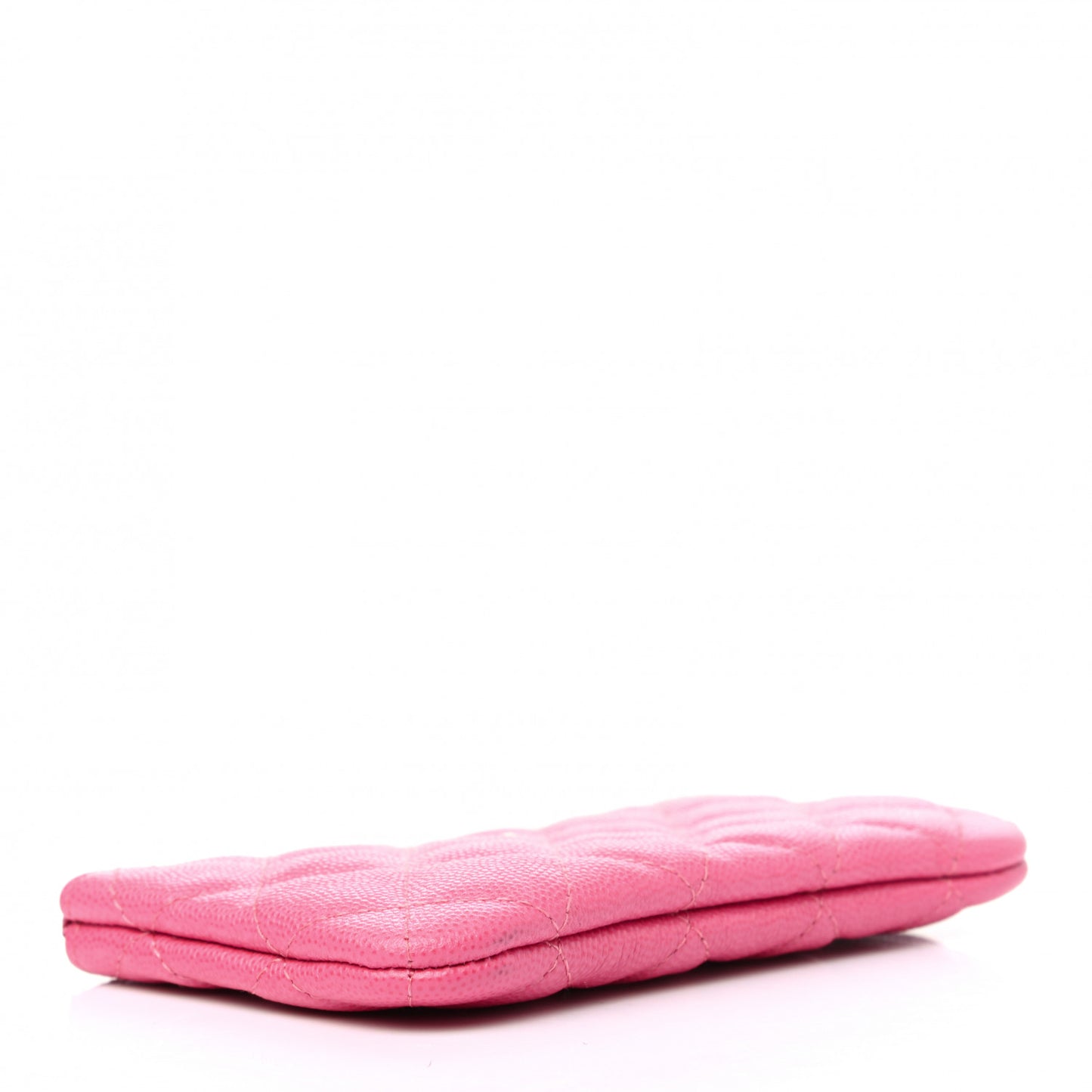 Caviar Quilted Small Cosmetic Case Pink