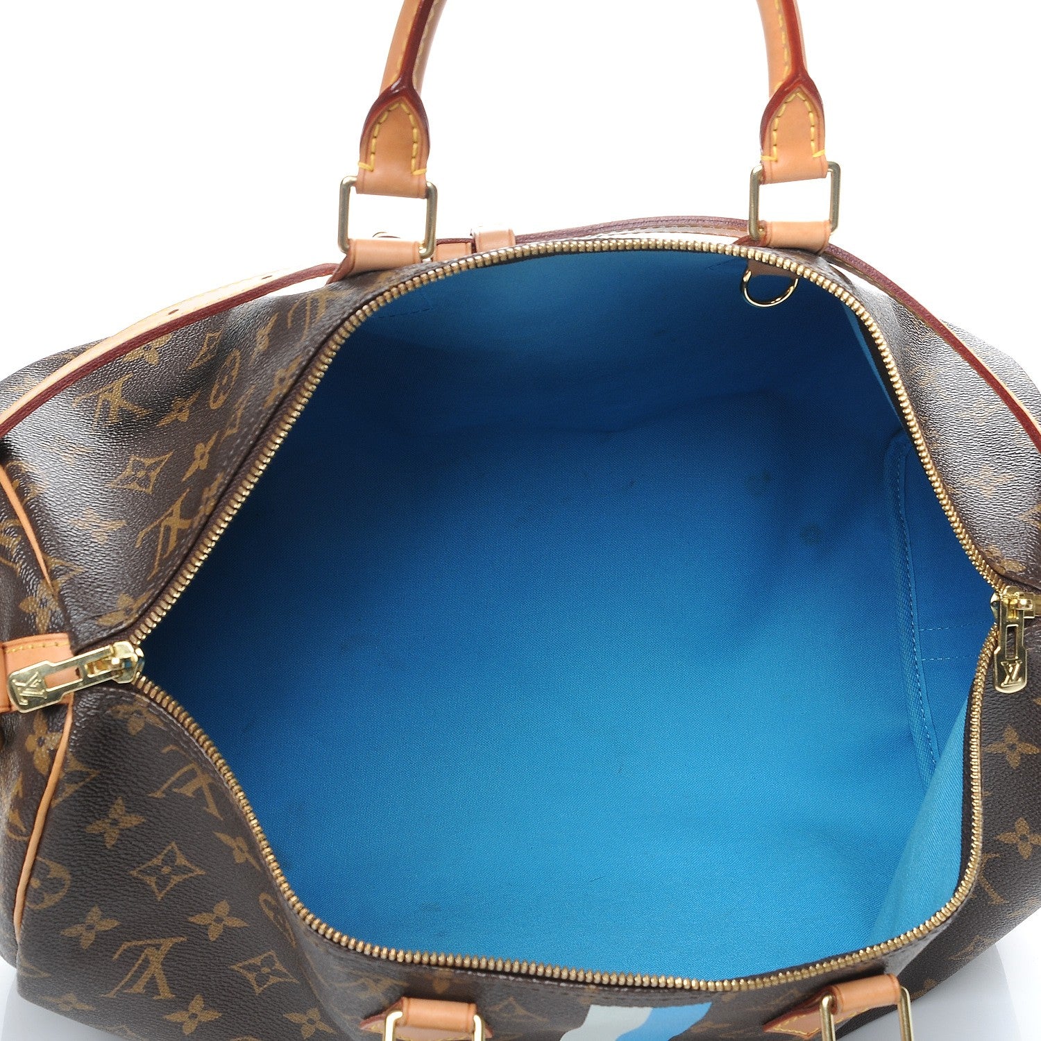 Louis Vuitton Monogram My LV Heritage Speedy Bandouliere 40 Gris Blue Clair 6 of 10