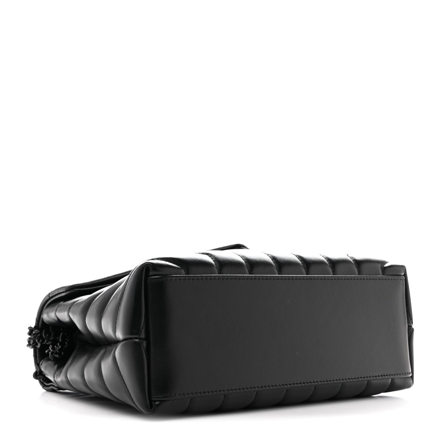 Saint Laurent Calfskin Y Quilted Monogram Monochrome Small Loulou Chain Satchel Black 4 of 11