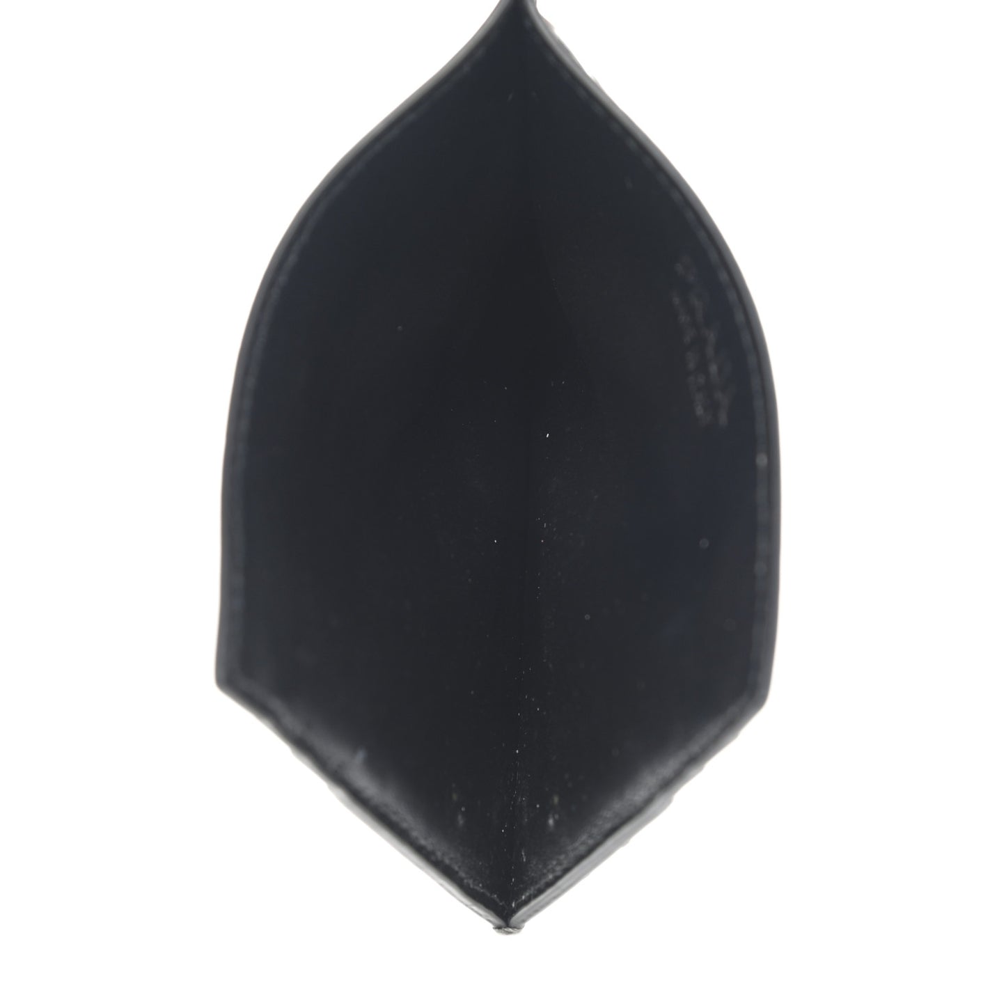Spazzolato Triangle Patterned Card Holder Argento