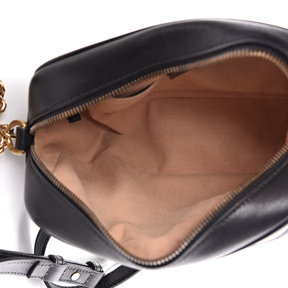 Gucci Calfskin Matelasse Small GG Marmont Chain Shoulder Bag Black 5 of 10