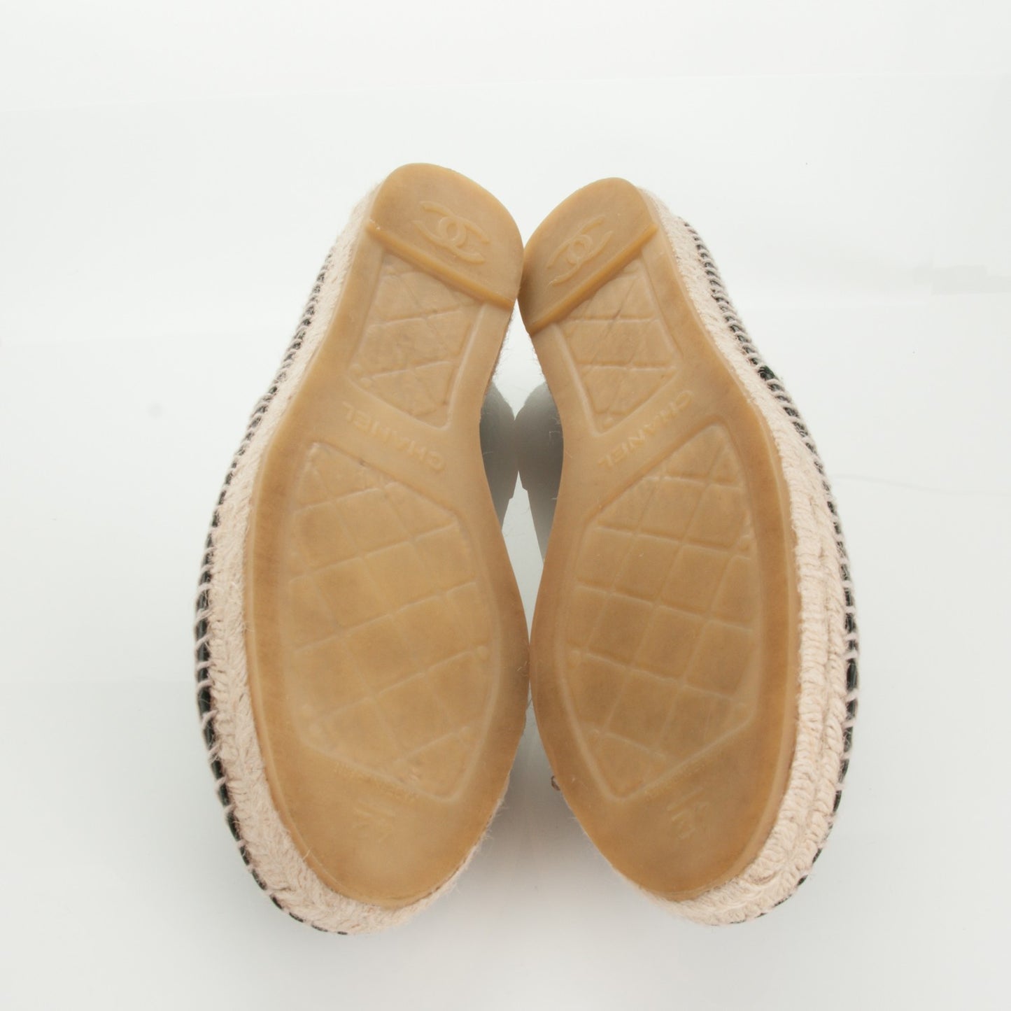 Lambskin CC Espadrilles 42 Black