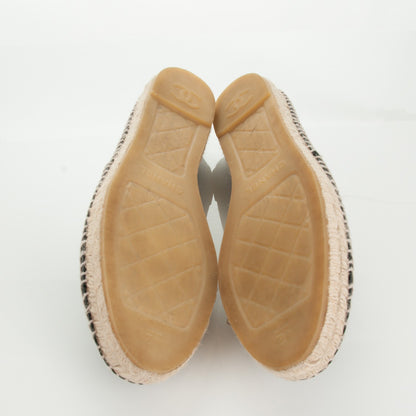 Chanel Lambskin CC Espadrilles 42 Black 5 of 9