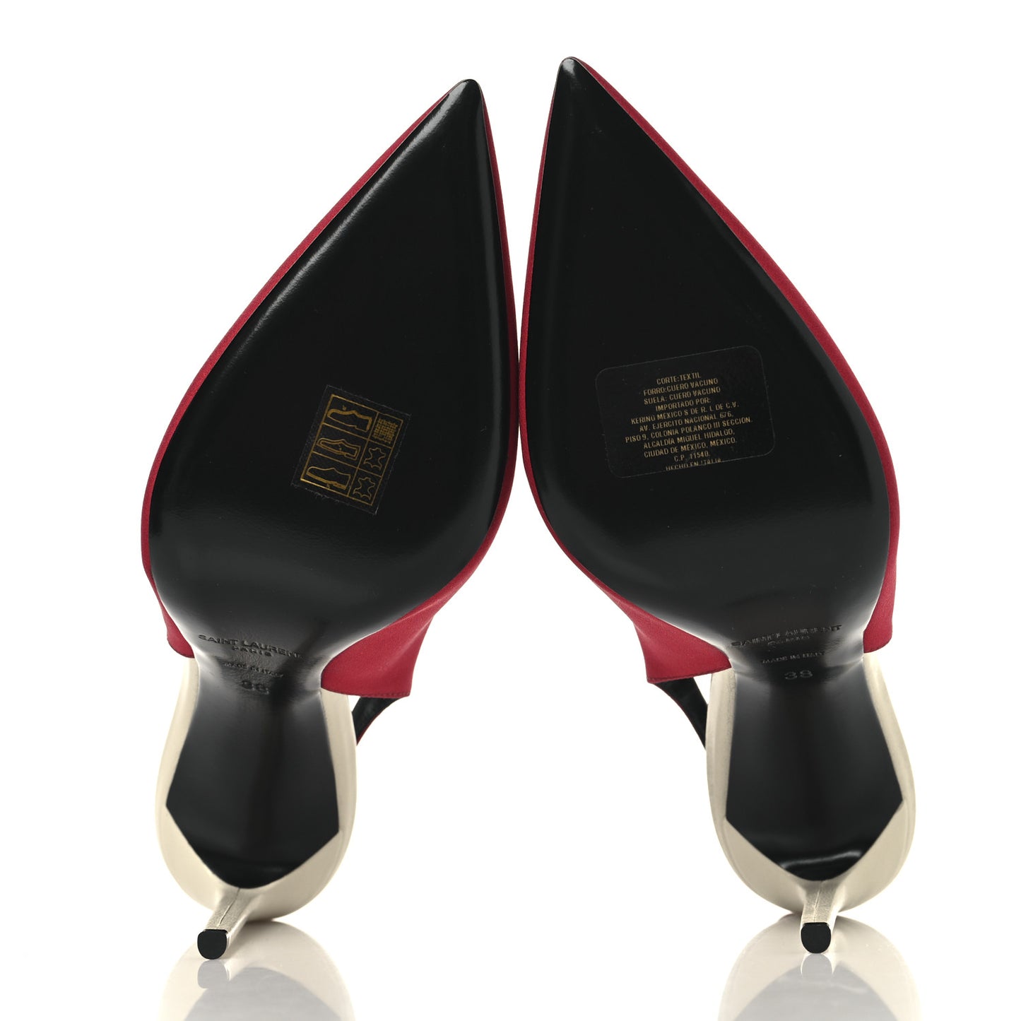 Crepe De Chine Zoe 105 Slingback Pump 38 Deep Red