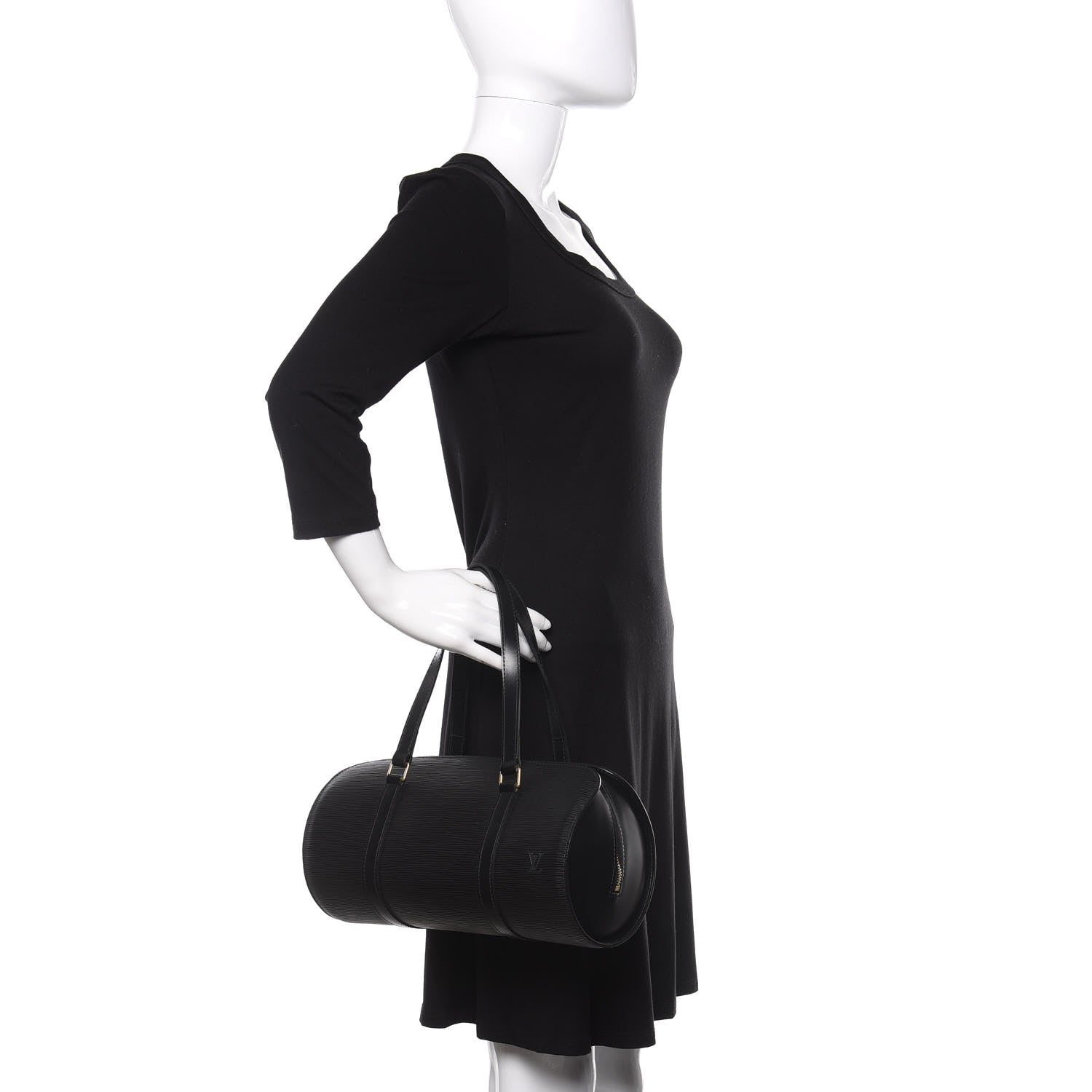 Louis Vuitton Epi Soufflot Black 2 of 9