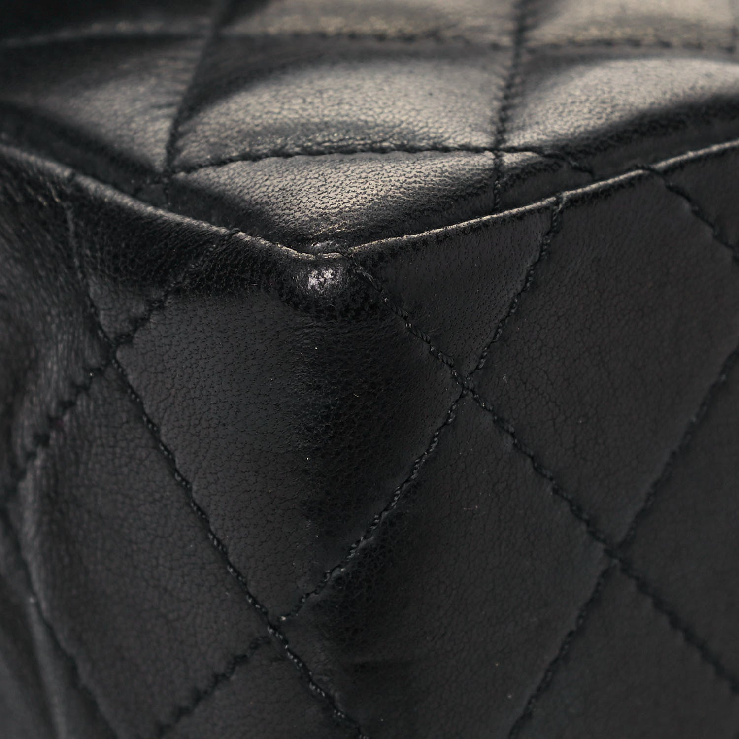 Chanel Lambskin Quilted Medium Double Flap Bag Black 8 of 19
