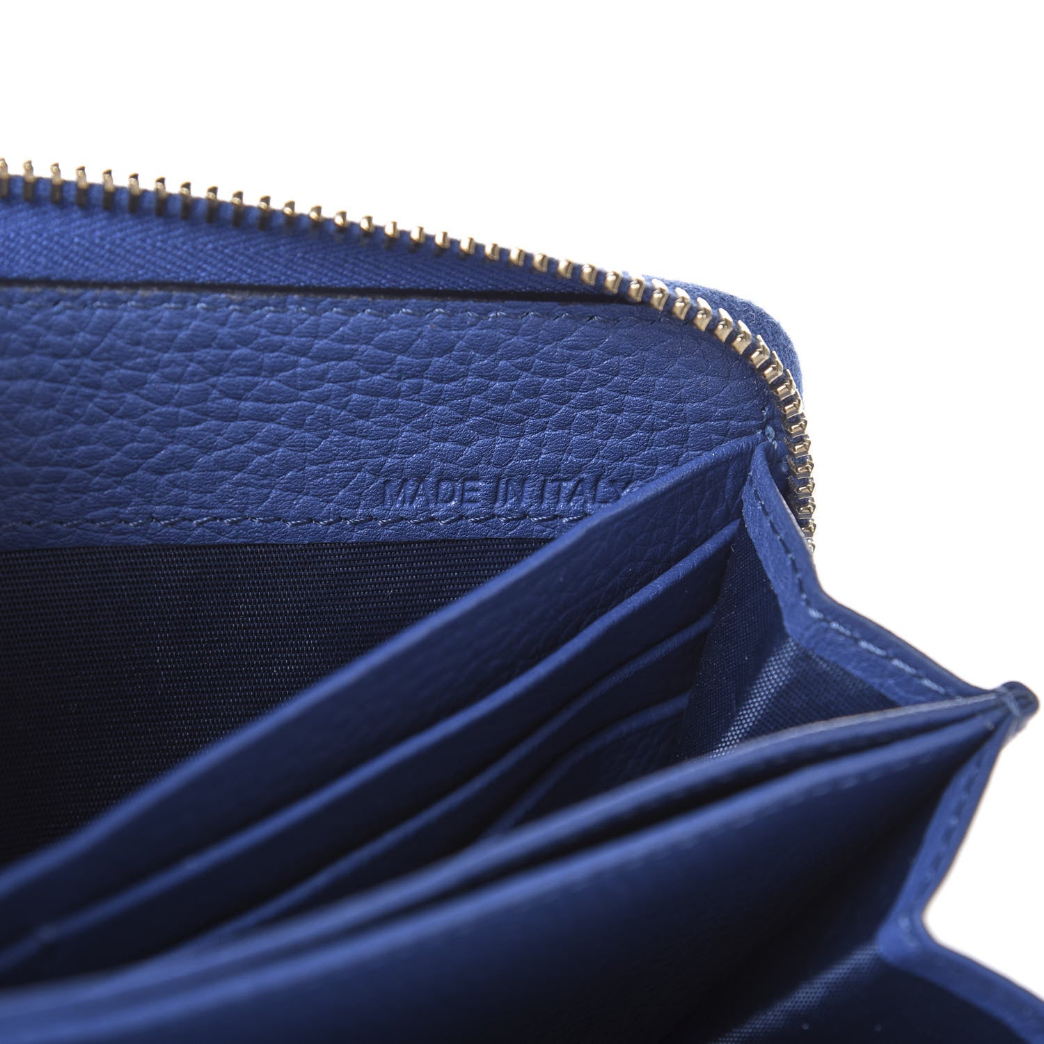 Valentino Garavani Pebbled Calfskin Rockstud Zip Around Wallet Baltique 7 of 9