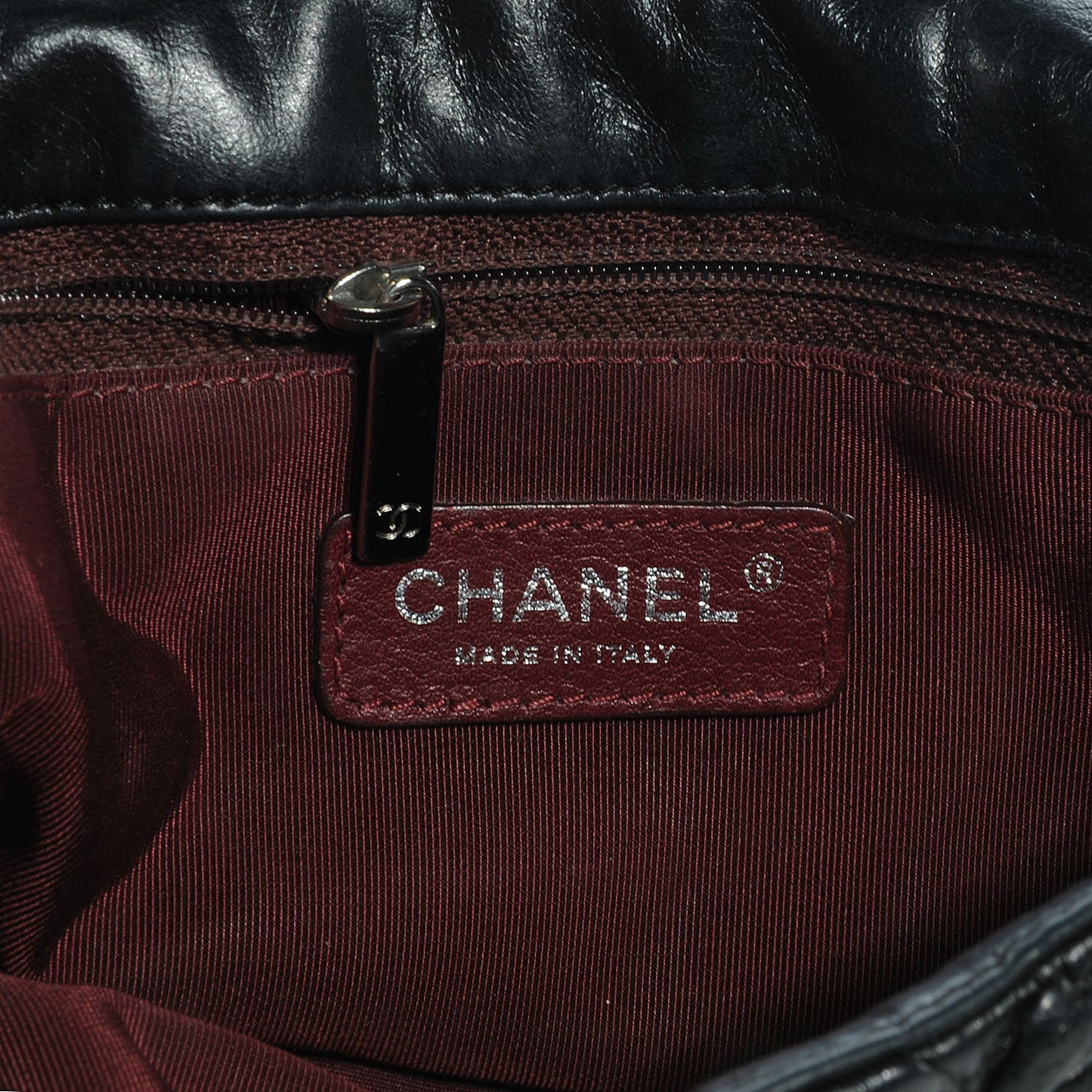 Lambskin Astrakan Medium Flap Black