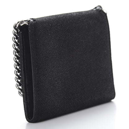 Stella McCartney Shaggy Deer Small Falabella Flap Wallet Black 3 of 8