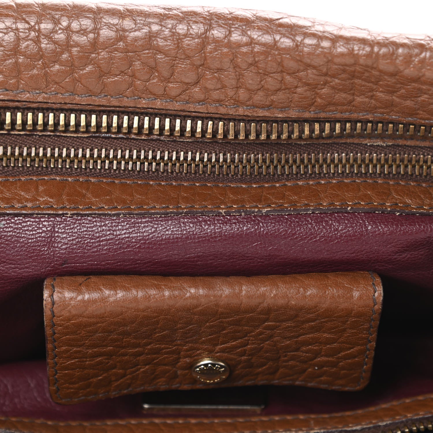 Prada Vitello Daino Pocket Shoulder Bag Bruciato 14 of 21
