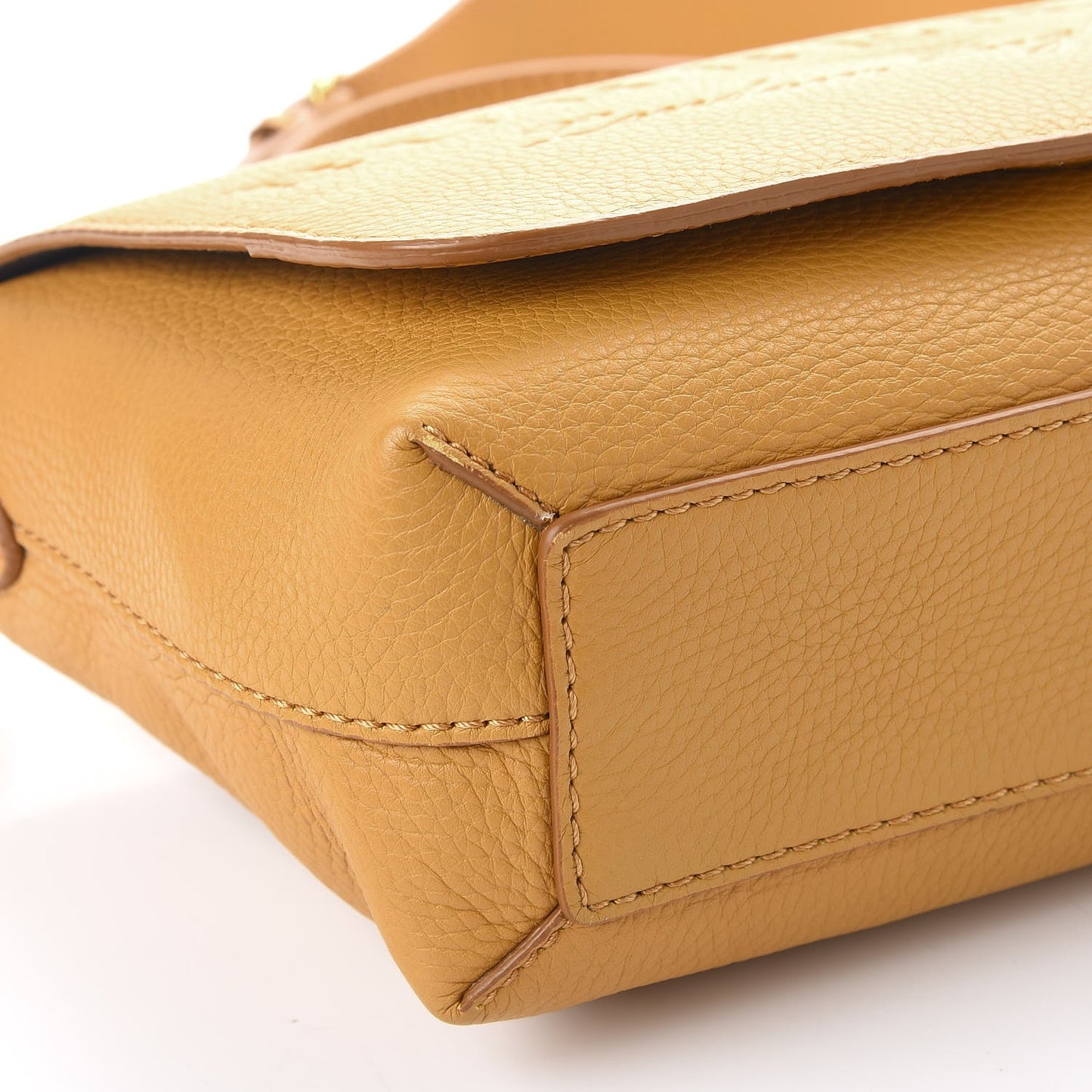 Signature Grain Small Burleigh Crossbody Bag Ochre Yellow