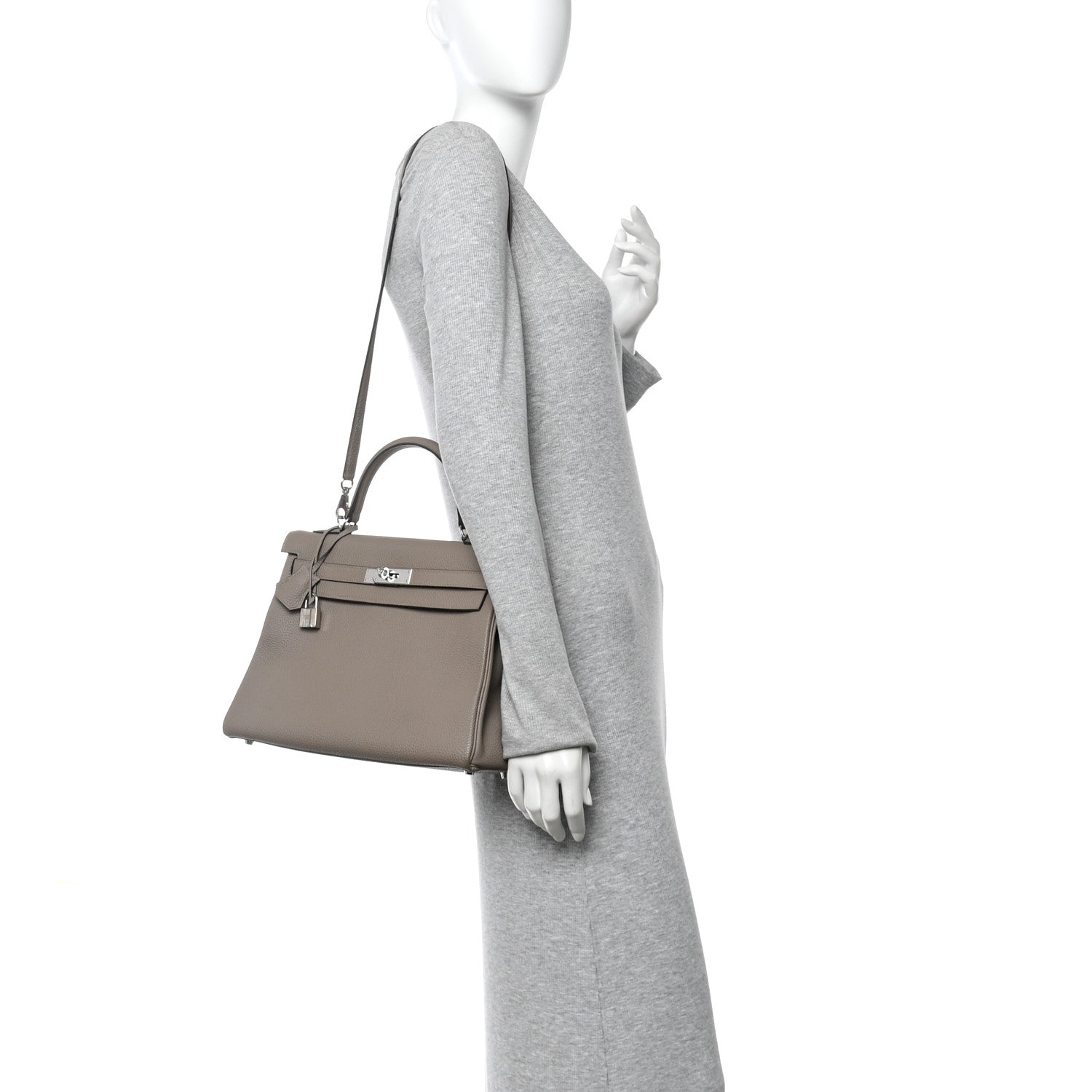 Hermes Togo Kelly Retourne 32 Gris Asphalte 2 of 18