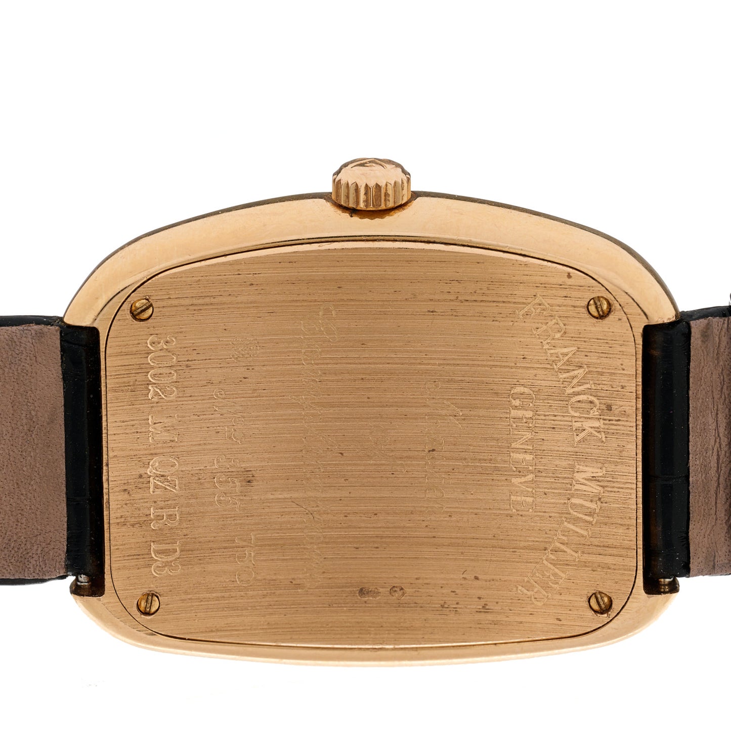 18K Rose Gold Alligator Diamond Pave Bezel 34mm Quartz Watch 3002MQZRD35N