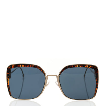 Fendi Metal Acetate F is Fendi FF Square Sunglasses FF 0294/S Blue Havana 2 of 7