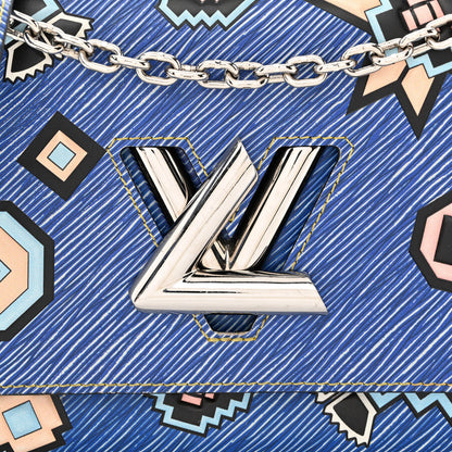 Louis Vuitton Epi Azteque Twist Shoulder Bag MM Denim Light 8 of 12