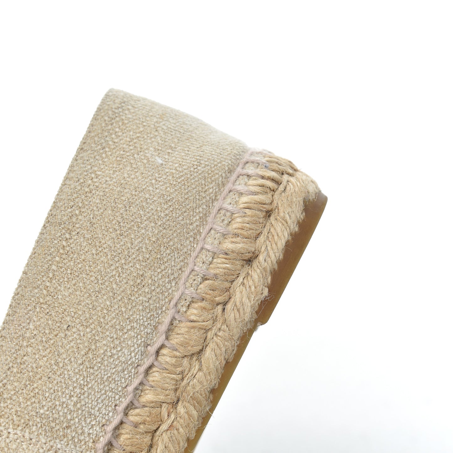 Toile Sequin CC Espadrilles 37 Beige Black