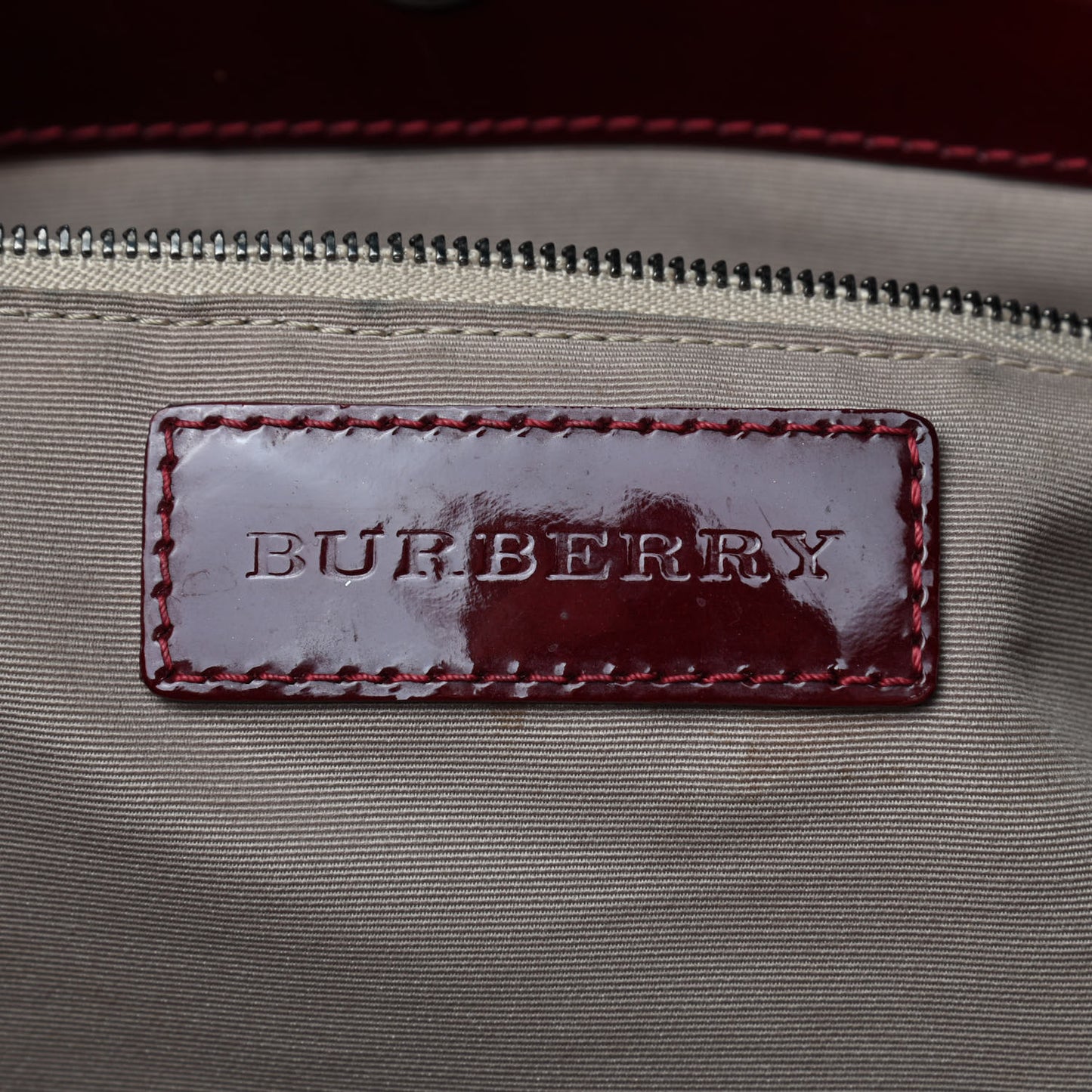 Patent Supernova Check Stars Large Nickie Landscape Tote Berry Red