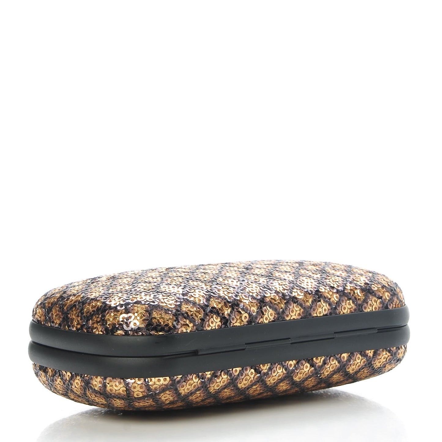 Metallic Paillettes Sequin Intrecciato Knot Clutch