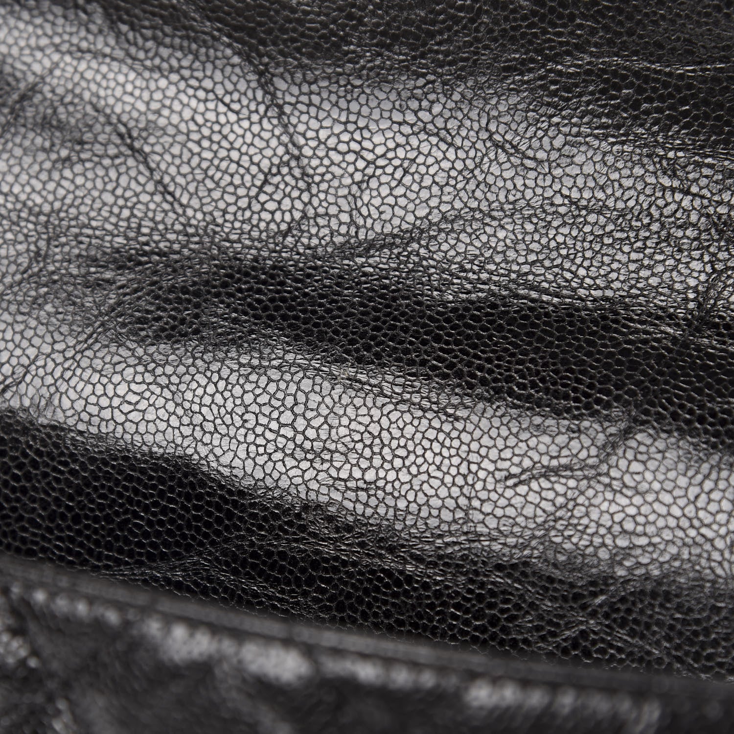 Chanel Crumpled Grained Calfskin Medium CC Crave Flap Black 7 of 10