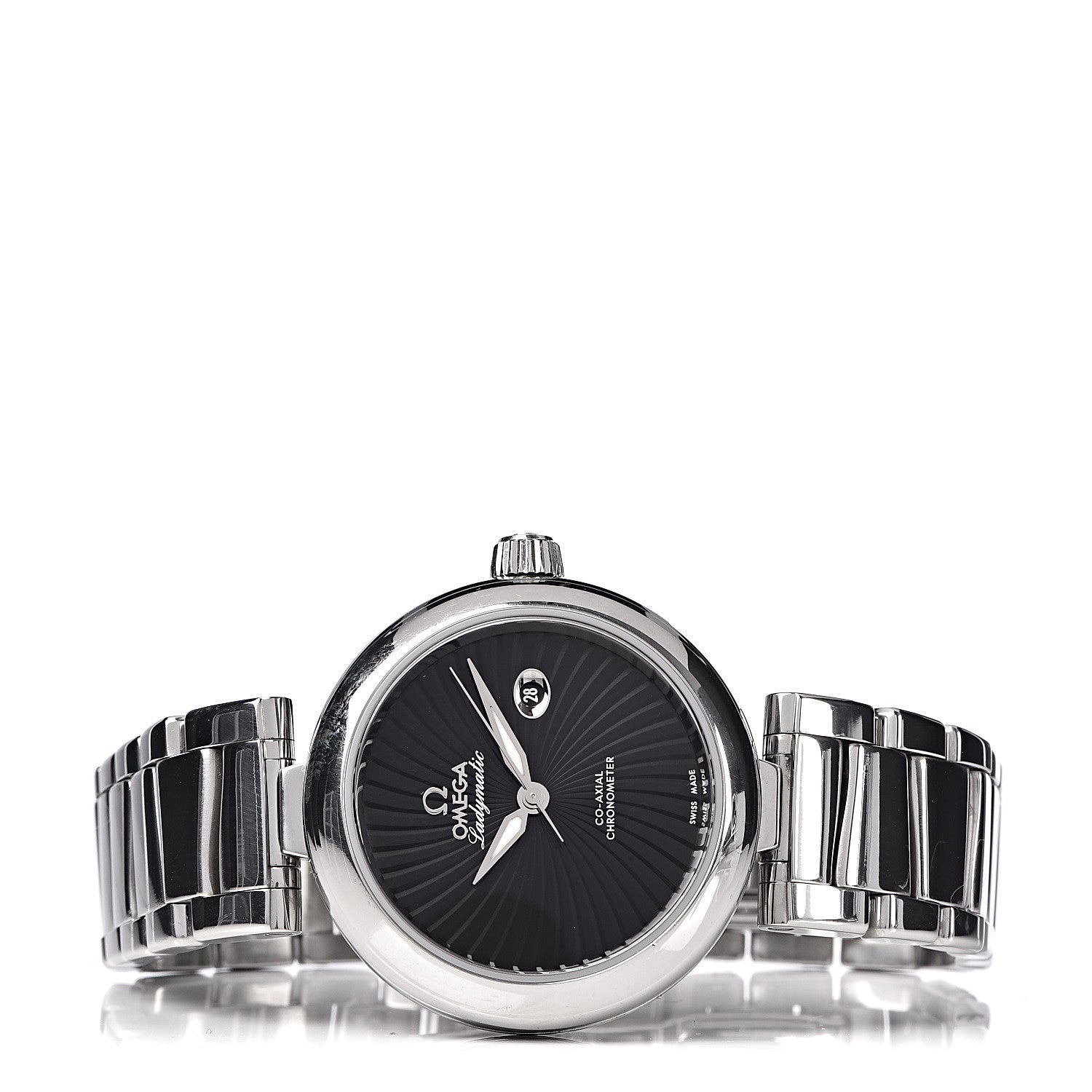 Omega Stainless Steel 34mm Ladymatic Co-Axial Automatic Watch Black 425.30.34.20.01.001 3 of 7