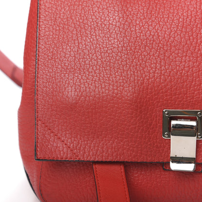Proenza Schouler Pebbled Calfskin PS Courier Backpack Red 15 of 17