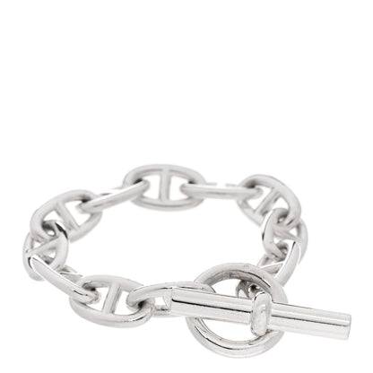 Hermes Sterling Silver TGM Chaine D'Ancre Bracelet 1 of 4
