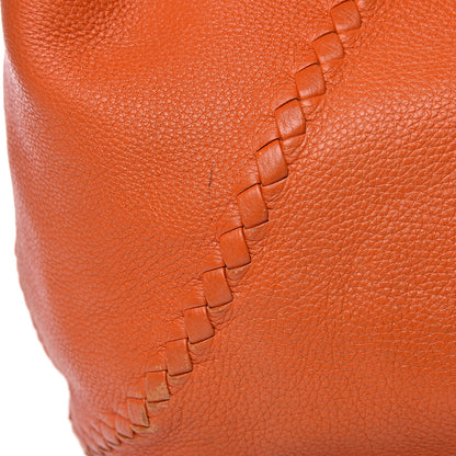 Bottega Veneta Cervo Deerskin Large Hobo Tangerine 17 of 19
