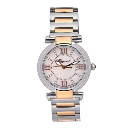 Chopard Stainless Steel 18K Rose Gold Mother of Pearl 28mm Imperiale Quartz Watch 1 of 5