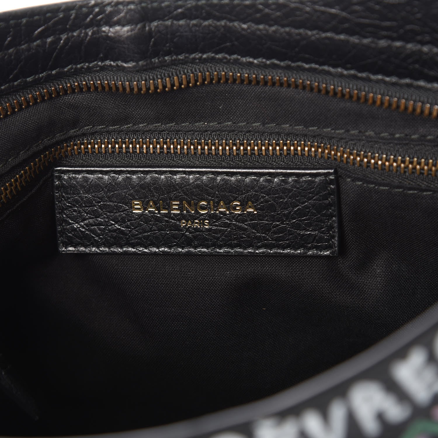 Balenciaga Agneau Graffiti All Over Classic Hardware S City Black Multicolor 8 of 9