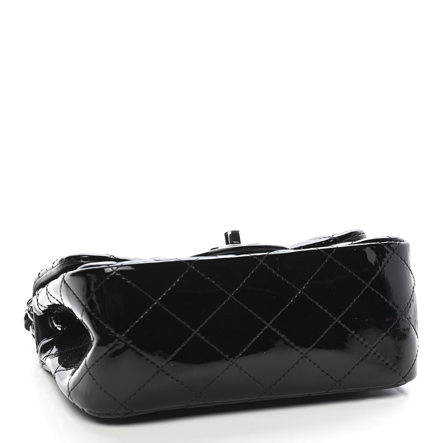 Chanel Patent Calfskin Quilted Mini Square Flap Black 4 of 9
