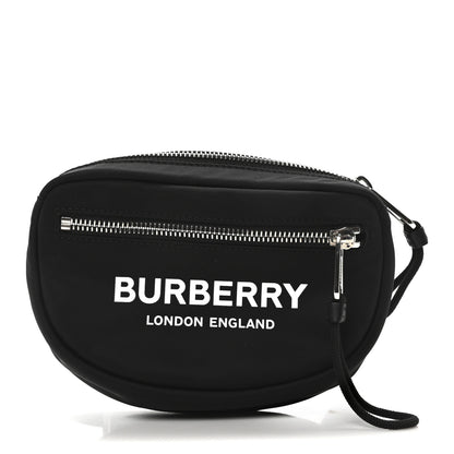 Burberry Econyl Logo Print Small Cannon Bum Bag Black 1 of 10
