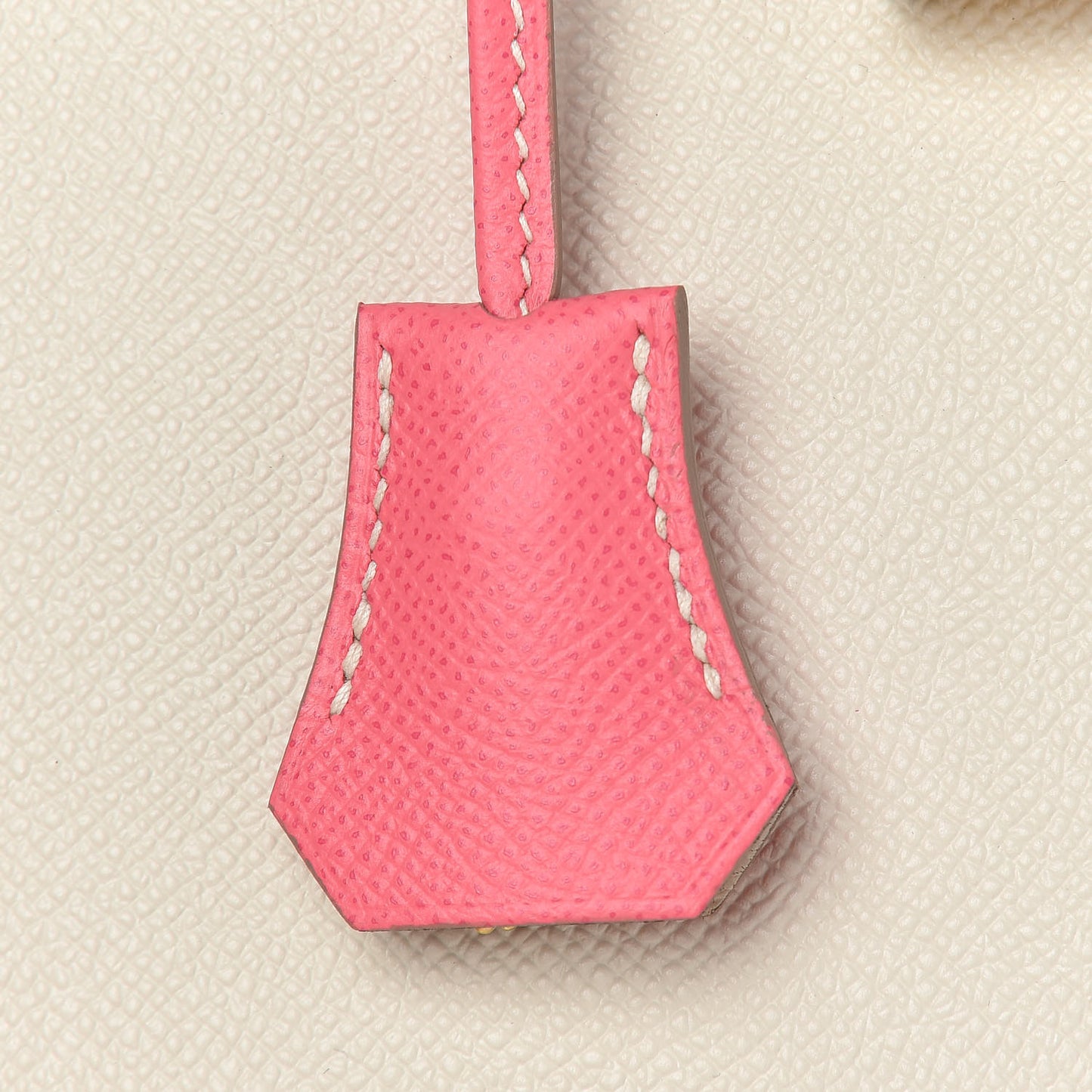 Epsom Bi-Color Horseshoe Kelly Sellier 25 Craie Rose Azalee