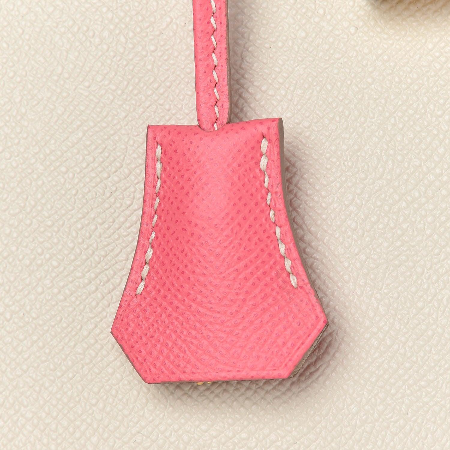 Hermes Epsom Bi-Color Horseshoe Kelly Sellier 25 Craie Rose Azalee 32 of 36