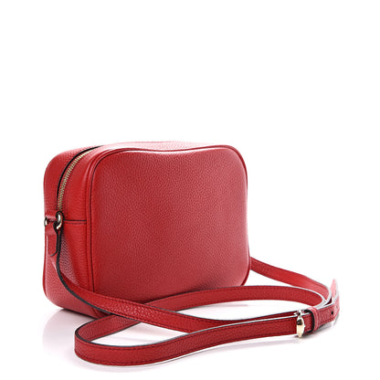 Gucci Pebbled Calfskin Small Soho Disco Bag Tabasco Red 2 of 9