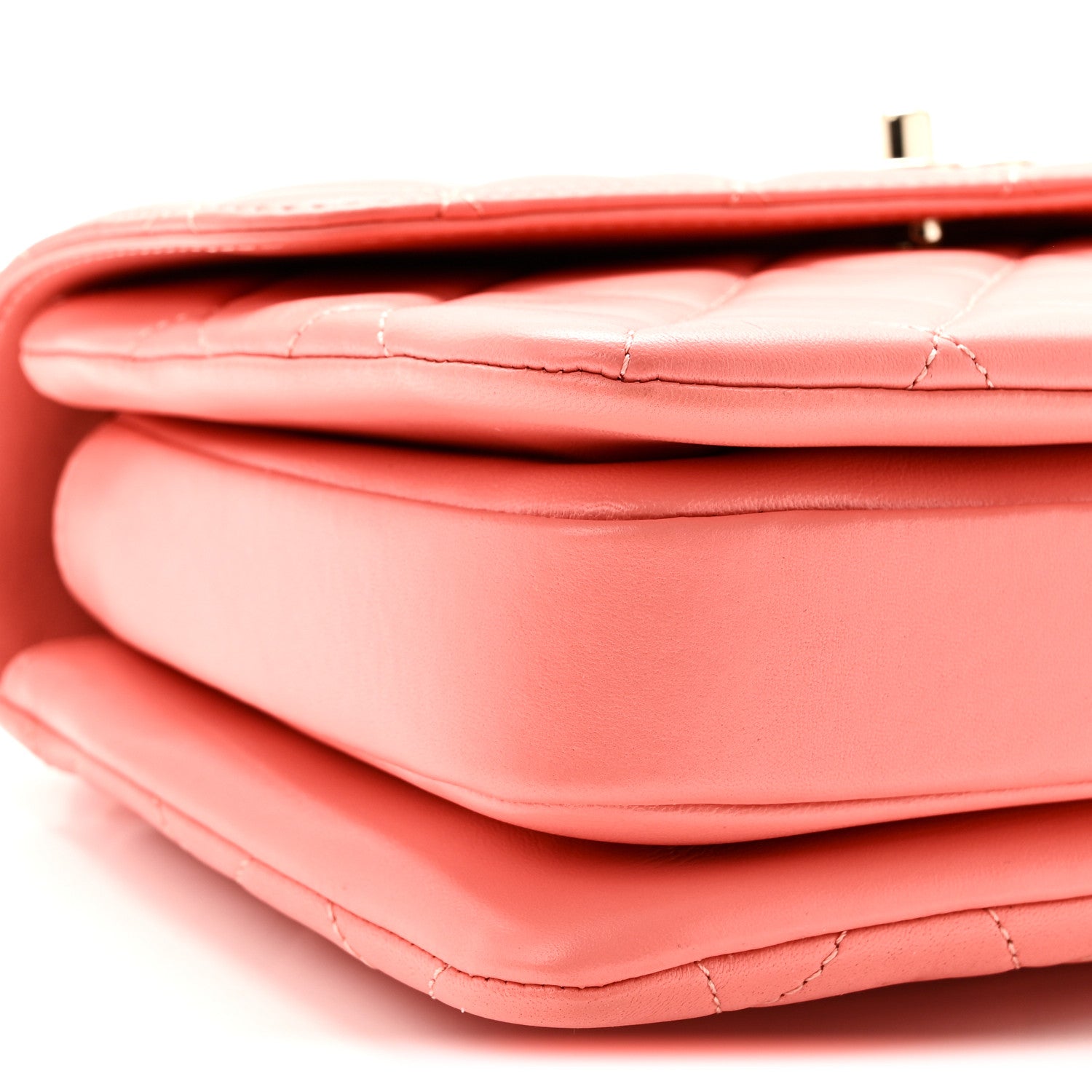 Chanel Lambskin Quilted Small Trendy CC Flap Dual Handle Bag Coral 9 of 10