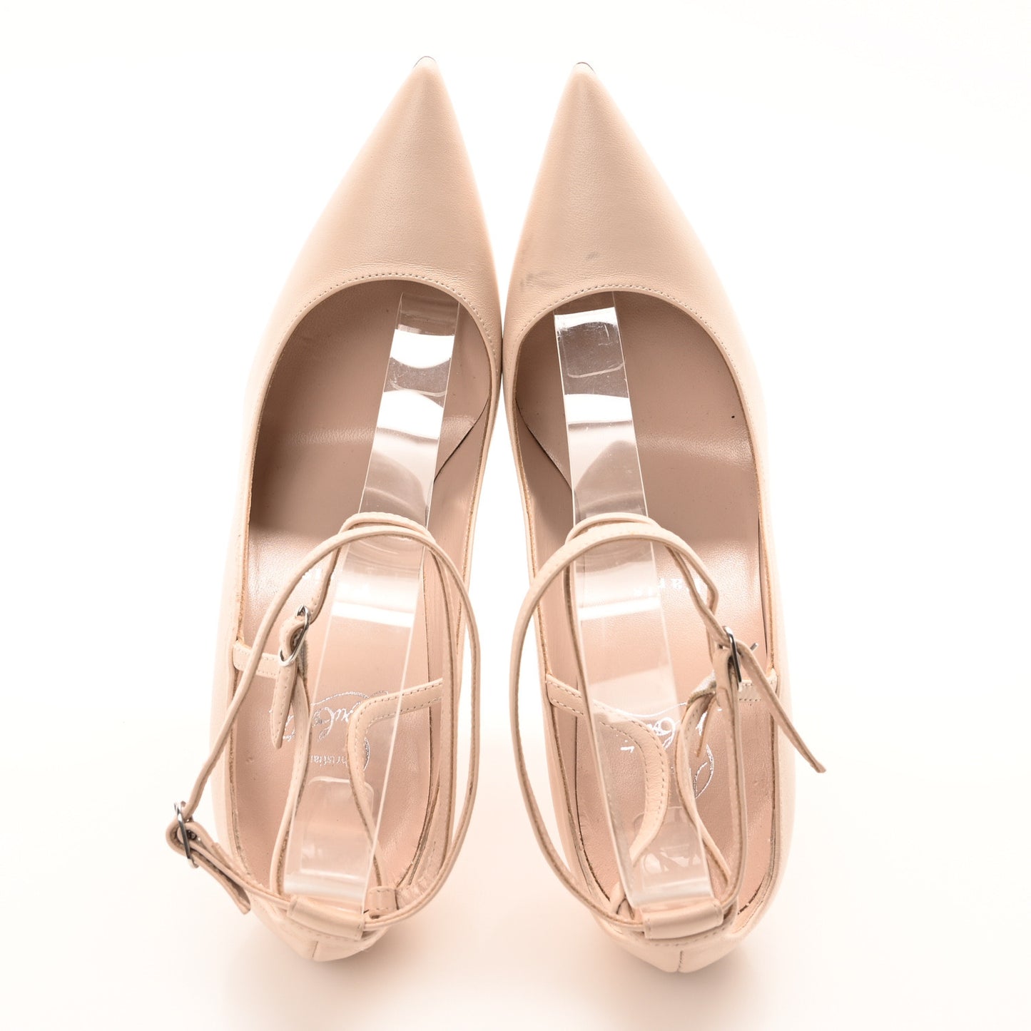 Nappa Conclusive 100 Ankle Strap Pumps 38 Leche