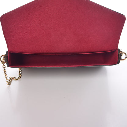 Louis Vuitton Monogram Pochette Felicie Chain Wallet Fuchsia 8 of 12