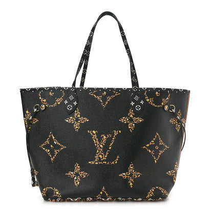 Louis Vuitton Monogram Giant Jungle Neverfull MM Black 1 of 9