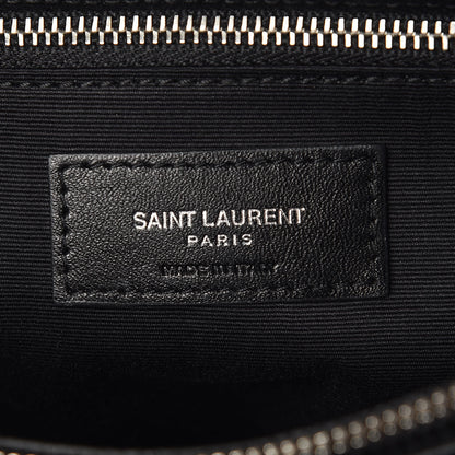 Saint Laurent Calfskin Y Quilted Monogram Medium Loulou Chain Satchel Black 8 of 9