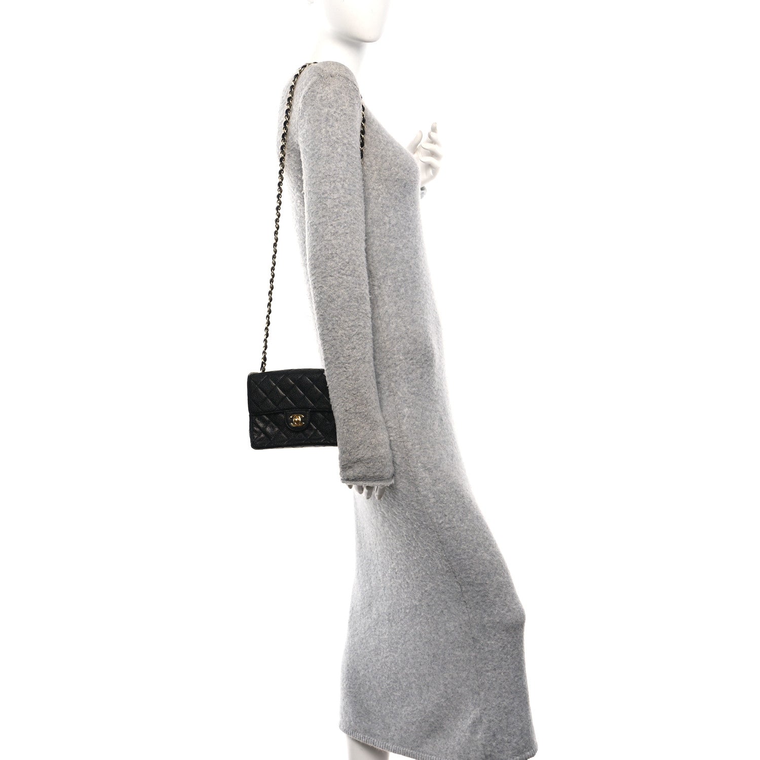 Chanel Caviar Quilted Mini Square Flap Black 2 of 10