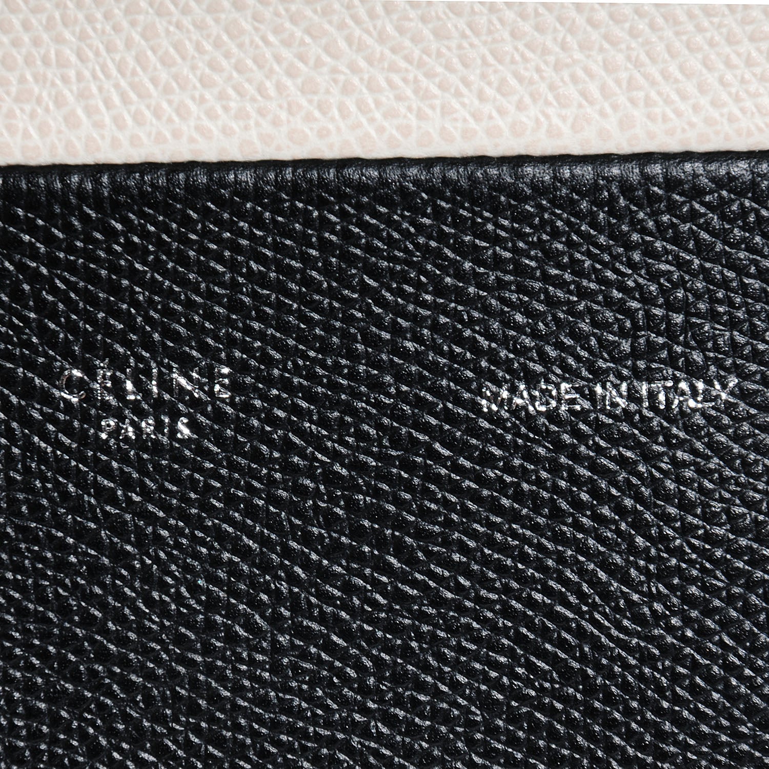 Celine Grained Calfskin Small Vertical Bi-Cabas Cream Black 7 of 8