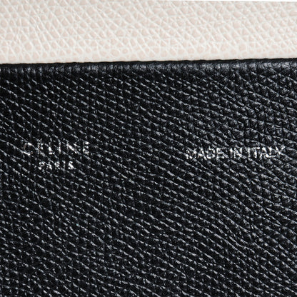 Celine Grained Calfskin Small Vertical Bi-Cabas Cream Black 7 of 8