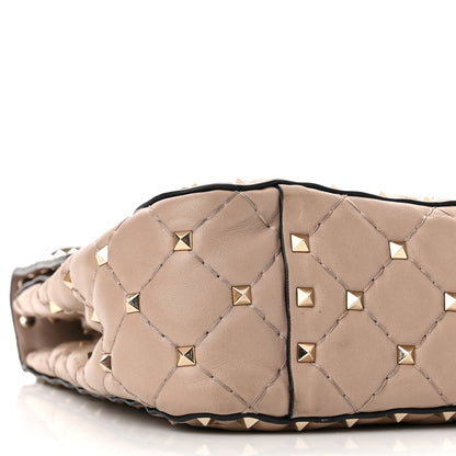 Valentino Garavani Nappa Medium Rockstud Spike Shoulder Bag Poudre 8 of 12
