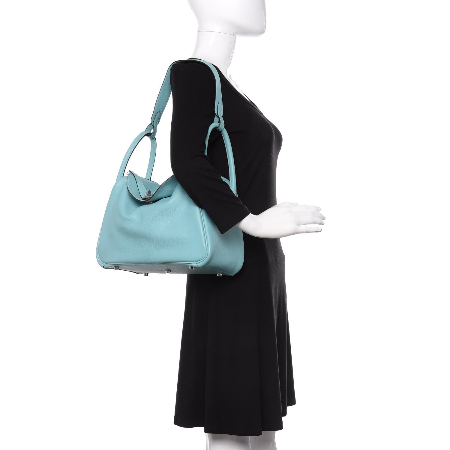Hermes Evercolor Lindy 30 Bleu Atoll 2 of 12