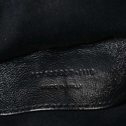 Saint Laurent Crinkled Calfskin Matelasse Monogram Baby Niki Chain Satchel Black 7 of 12