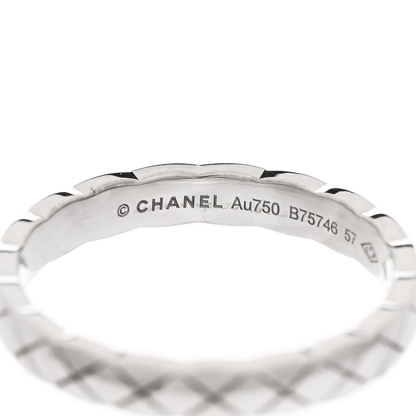 18K White Gold Mini Coco Crush Ring 57 8