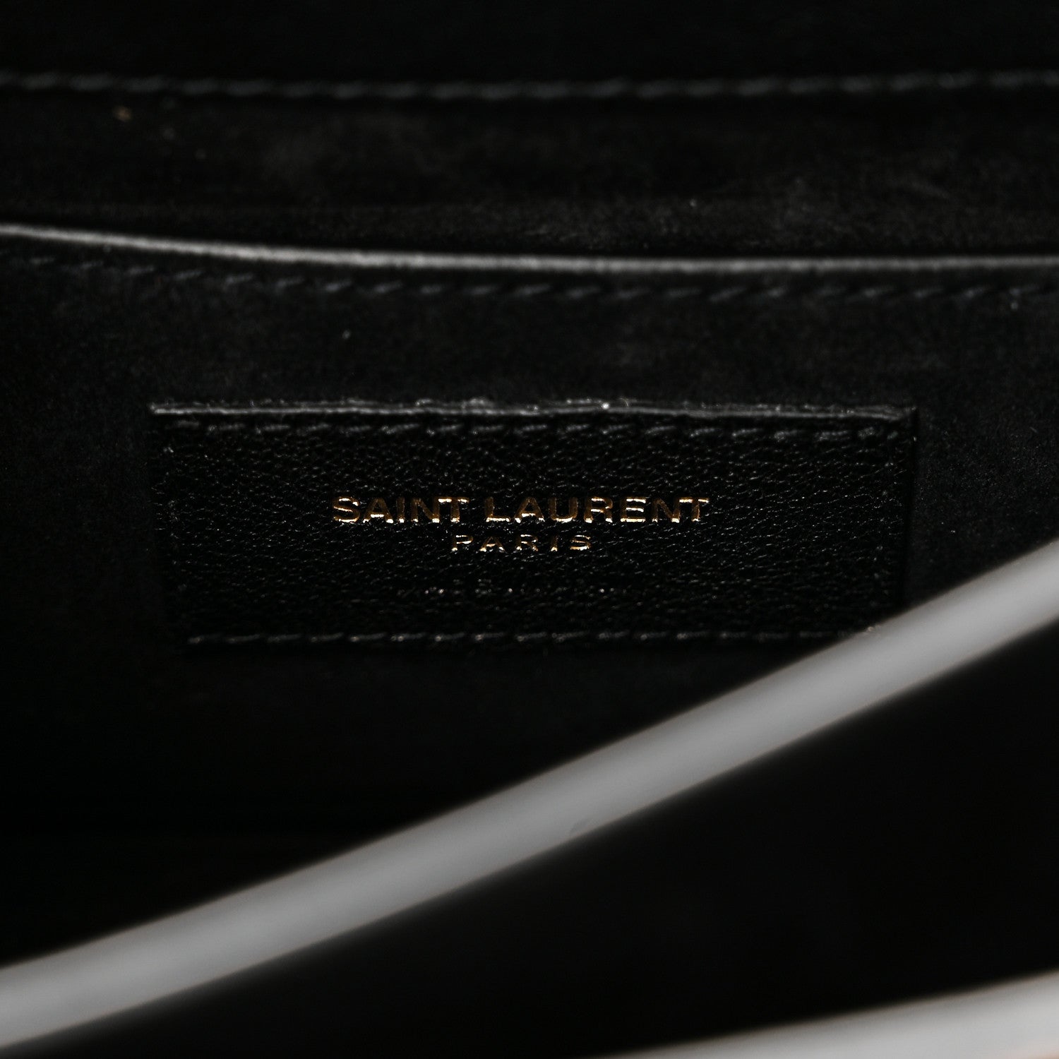 Saint Laurent Calf Hair Leopard Print Monogram Small Sunset Chain Wallet Natural Black 7 of 10